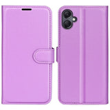 Кожен Калъф с Джобове за Samsung A06, Wallet Book Case, Лилав (3)