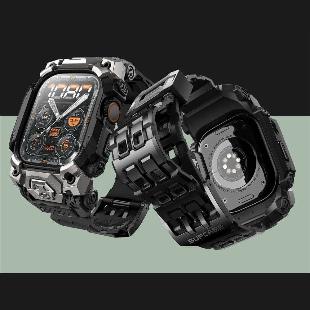 Калъф с Каишка за Apple Watch Ultra 49mm, Supcase UB Ore Case, Черен (5)