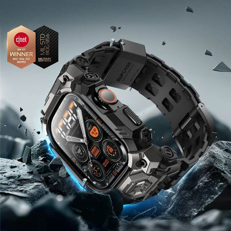 Калъф с Каишка за Apple Watch Ultra 49mm, Supcase UB Ore Case, Черен (3)