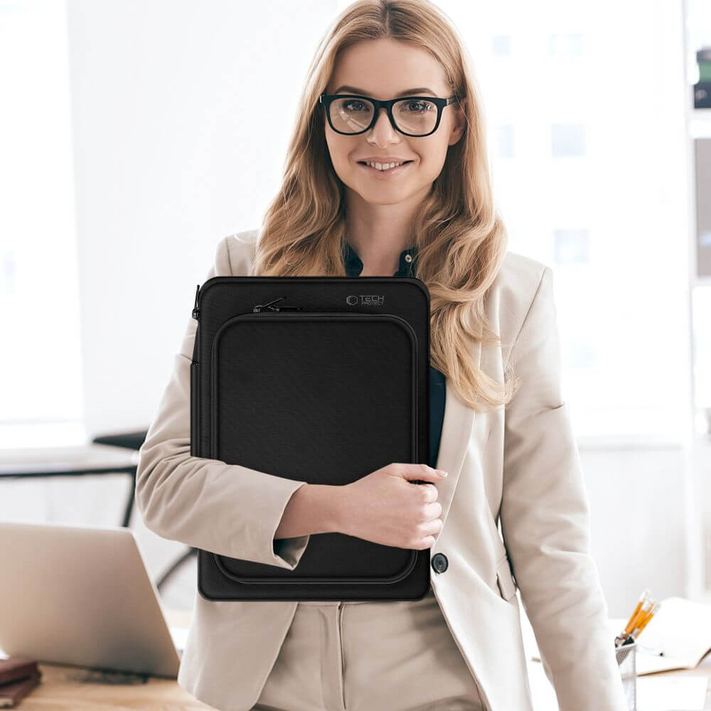 Чанта за Лаптоп 13-14", Tech-Protect Basic Bag, Черен (8)