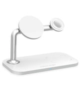Безжично Зарядно MagSafe 3в1 за iPhone, Mobile Origin Charger 15W, Бял