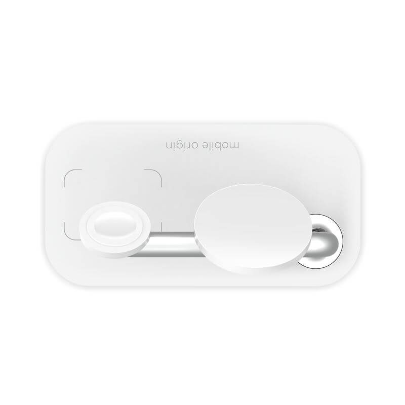 Безжично Зарядно MagSafe 3в1 за iPhone, Mobile Origin Charger 15W, Бял (4)