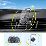 Magsafe Стойка за Кола, Mobile Origin Vent Car Holder, Черен (4)