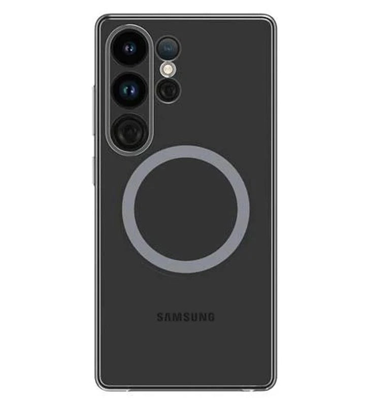 Magsafe Оригинален Калъф за Samsung S25 Ultra Clear Magnet Case GP-FPS938SAATW, Прозрачен