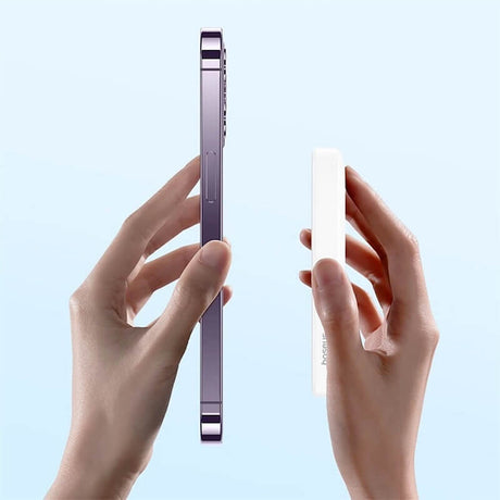 Magsafe Външна Батерия, Baseus Magnetic Mini Air 6000mAh, Бял (6)