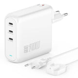 Зарядно за Macbook с USB-C x3, 4Smarts Flex Pro GaN 140W, Бял