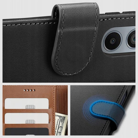 Кожен Калъф с Джобове за Xiaomi 14T, Tech-Protect Wallet Book Case, Черен (4)