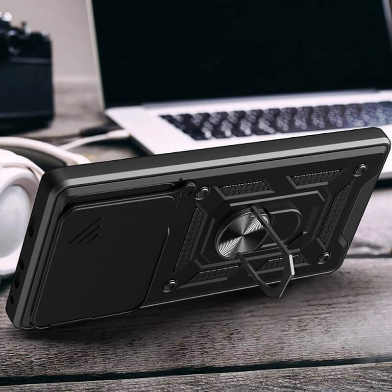 Калъф с Предпазител за Камера и Стойка за Xiaomi 14T Pro, Tech-Protect CamShield Pro Case, Черен (5)