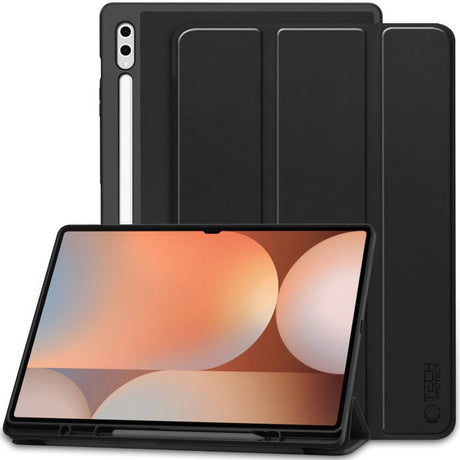 Защитен Калъф за Samsung Tab S10/S9 Ultra 14.6", Tech-Protect Trifold Slim Case, Черен (3)