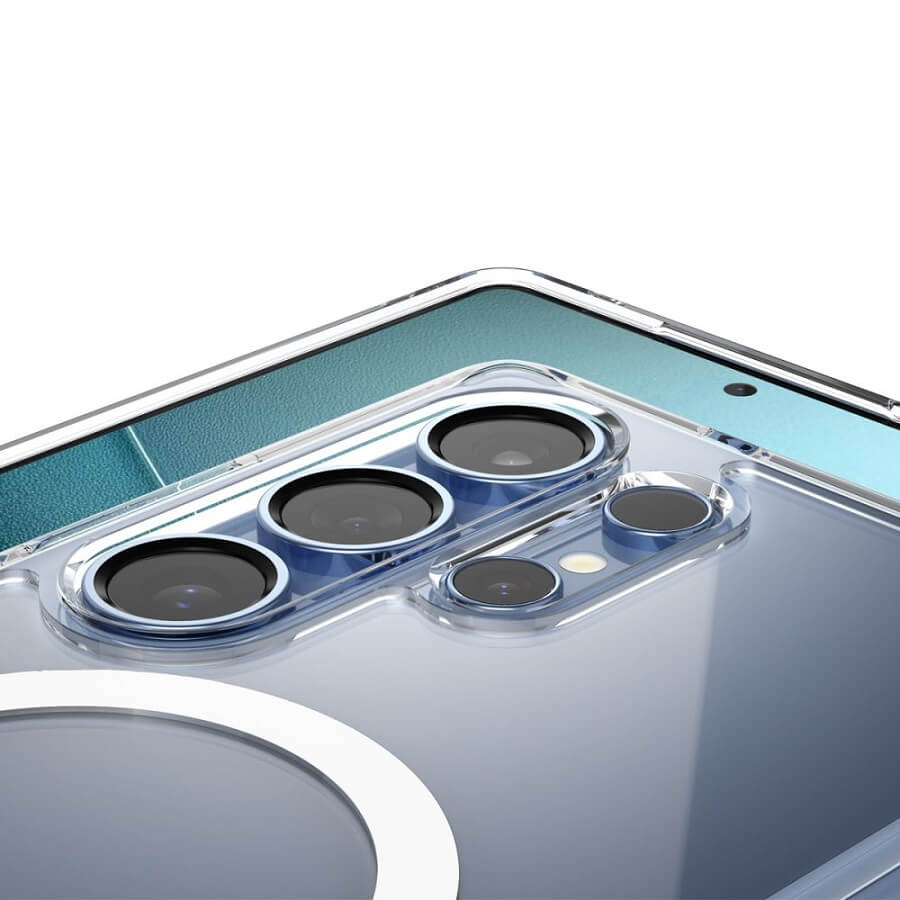Magsafe Противоударен Калъф за Samsung S25 Ultra, Spigen Ultra Hybrid Case, Бял (8)