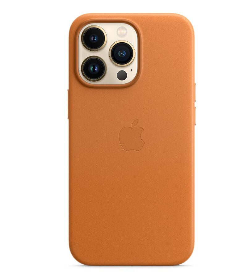 Оригинален Кожен Калъф за iPhone 13 Pro, Leather Magsafe Case MM193ZM/A, Кафяв (2)