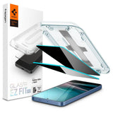 Затъмняващ Протектор за Samsung S25 Plus, Spigen Privacy Glass tR EZ Fit 2бр., Черен