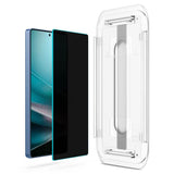Затъмняващ Протектор за Samsung S25 Ultra, Spigen Privacy Glass tR EZ Fit 2бр., Черен (3)