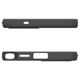 Magsafe Матов Калъф за Samsung S25 Ultra, Spigen Silicone Fit Case, Черен (6)