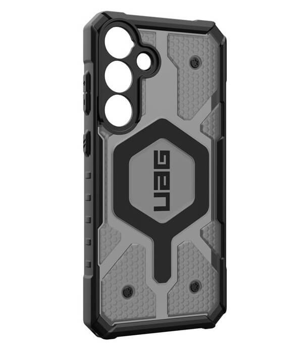 Magsafe Противоударен Калъф за Samsung S25, UAG Pathfinder Clear Case, Сив (2)