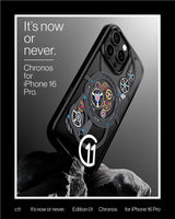 Magsafe Калъф за iPhone 16 Pro Max, Spigen c11 Chronos Ultra Hybrid T Mag Case, Черен (6)