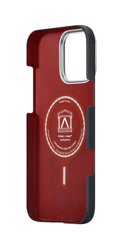 Magsafe Калъф за iPhone 16 Pro Max, Pitaka Edge Aries NoProblemo Case, Черен (6)