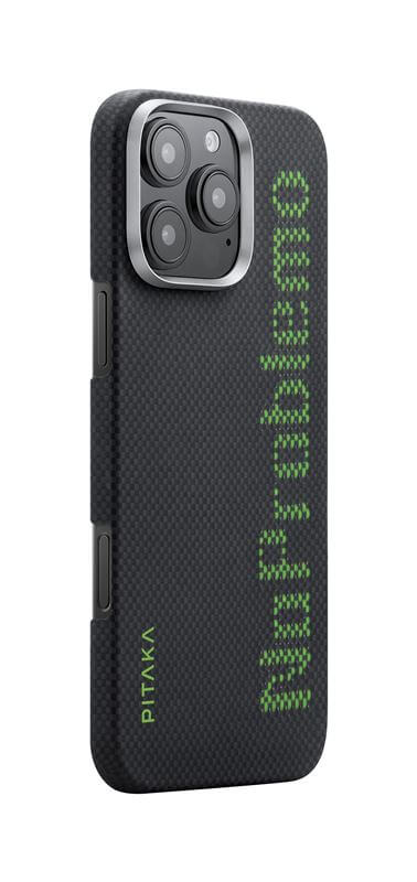 Magsafe Калъф за iPhone 16 Pro, Pitaka Edge Aries NoProblemo Case, Черен (4)