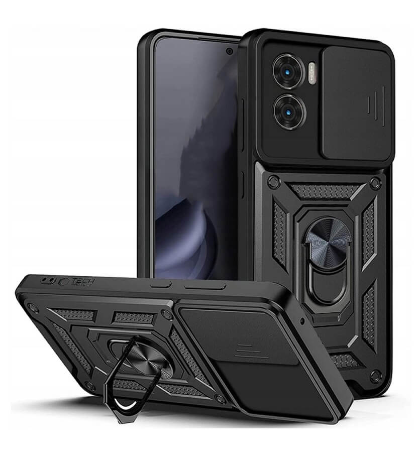 Калъф с Предпазител за Камера и Стойка за Xiaomi Poco X7 Pro, Tech-Protect CamShield Pro Case, Черен