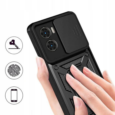 Калъф с Предпазител за Камера и Стойка за Xiaomi Poco X7 Pro, Tech-Protect CamShield Pro Case, Черен (2)