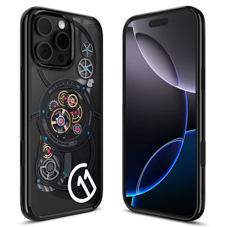 Magsafe Калъф за iPhone 16 Pro, Spigen c11 Chronos Ultra Hybrid T Mag Case, Черен (5)