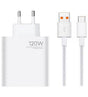 Оригинално Зарядно с Кабел, Xiaomi 120W Charging Combo USB-A BHR6034EU, Бял (Bulk)