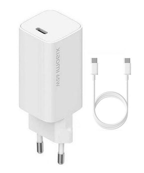 Оригинално Зарядно с Кабел, Xiaomi 220v-65W с USB-C Кабел BHR4499GL, Бял