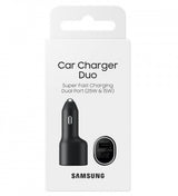 Оригинално Двойно Зарядно за Кола Samsung 25+15W 12v EP-L4020, Черен