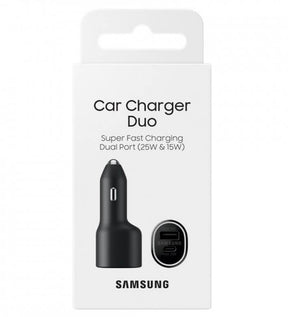 Оригинално Двойно Зарядно за Кола Samsung 25+15W 12v EP-L4020, Черен