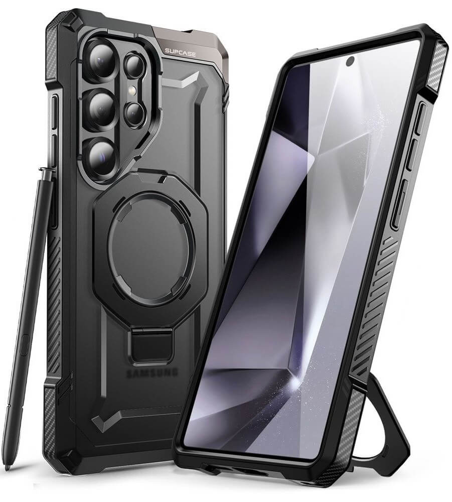 Magsafe Калъф за Samsung S25 Ultra, Supcase UB Grip, Черен