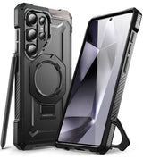 Magsafe Калъф за Samsung S25 Ultra, Supcase UB Grip, Черен