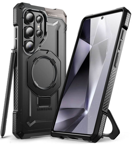 Magsafe Калъф за Samsung S25 Ultra, Supcase UB Grip, Черен