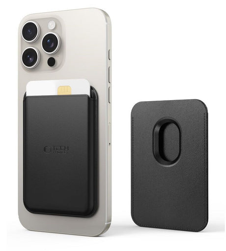 Magsafe Калъф за Карти, Tech-Protect Magwallet Card Holder, Черен