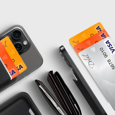 Magsafe Калъф за Карти, Tech-Protect Magwallet Card Holder, Черен (3)