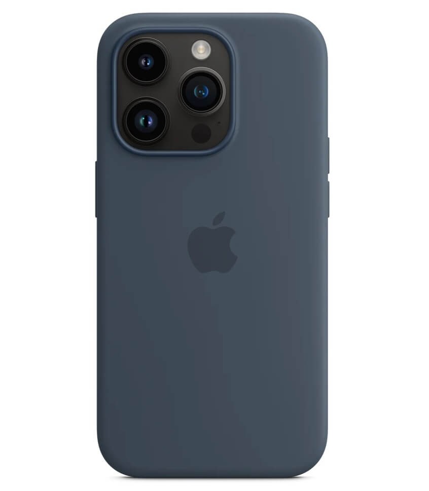 Оригинален Силиконов Калъф за iPhone 14 Pro, Silicone Magsafe Case MPTF3ZM/A, Син (5)