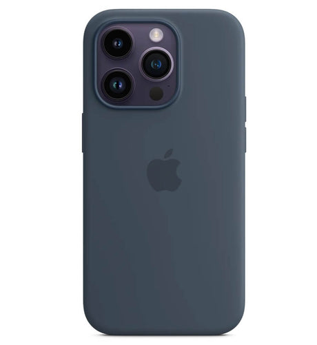 Оригинален Силиконов Калъф за iPhone 14 Pro, Silicone Magsafe Case MPTF3ZM/A, Син (6)