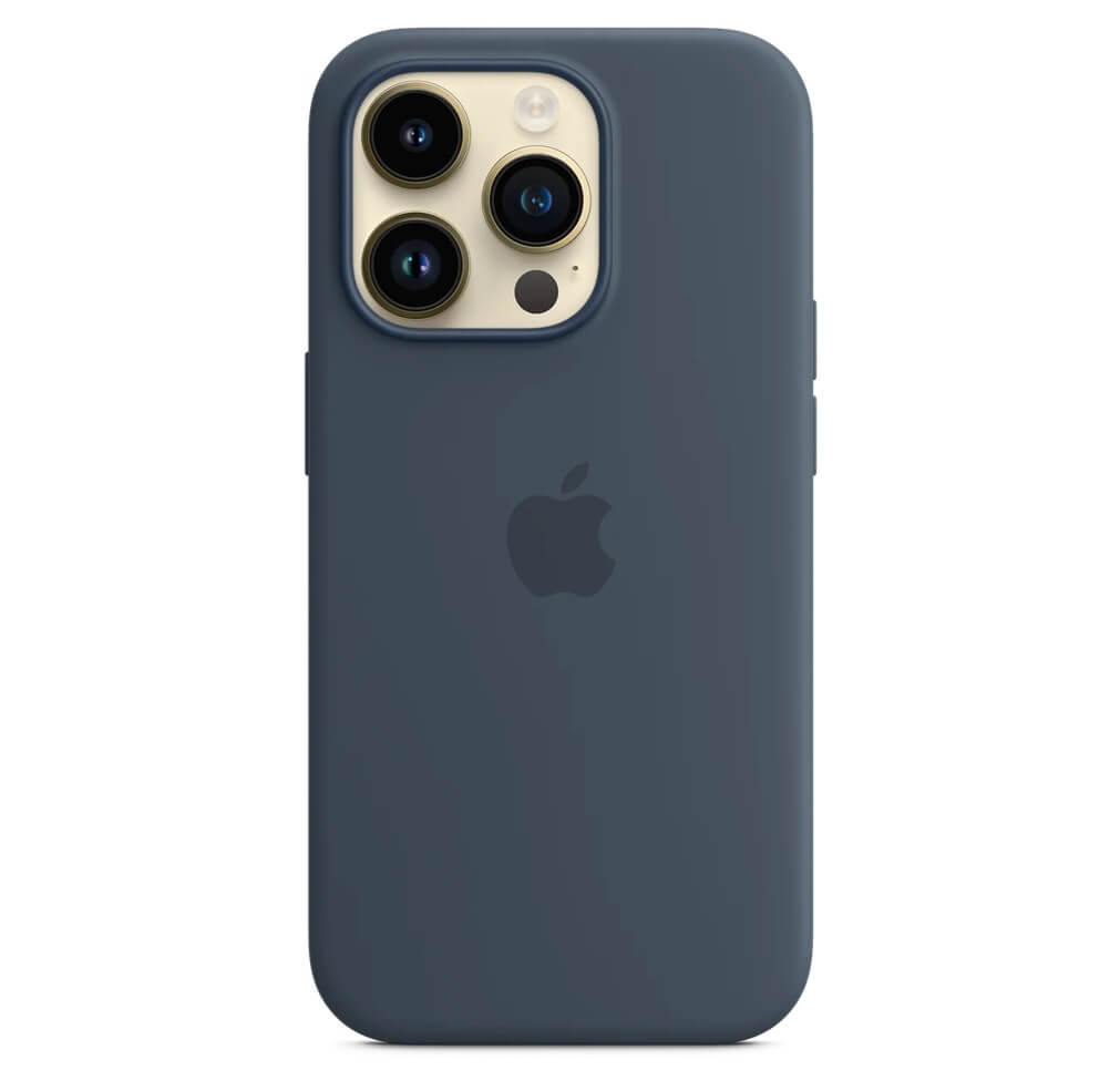 Оригинален Силиконов Калъф за iPhone 14 Pro, Silicone Magsafe Case MPTF3ZM/A, Син (4)