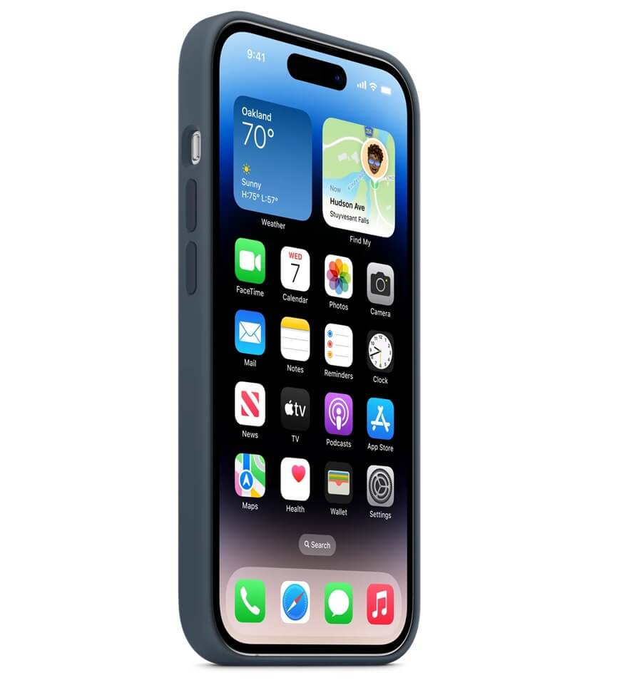 Оригинален Силиконов Калъф за iPhone 14 Pro, Silicone Magsafe Case MPTF3ZM/A, Син (3)