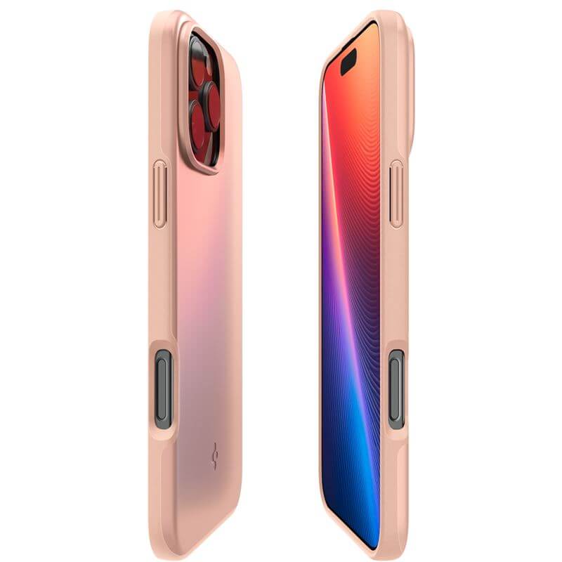 Magsafe Калъф за iPhone 16 Pro Max, Spigen Thin Fit Case, Розов (6)