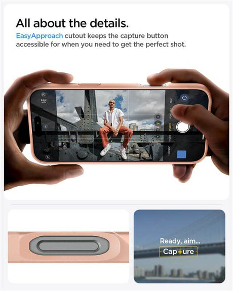 Magsafe Калъф за iPhone 16 Pro Max, Spigen Thin Fit Case, Розов (8)