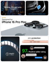 Magsafe Калъф за iPhone 16 Pro Max, Spigen Thin Fit Case, Розов (7)