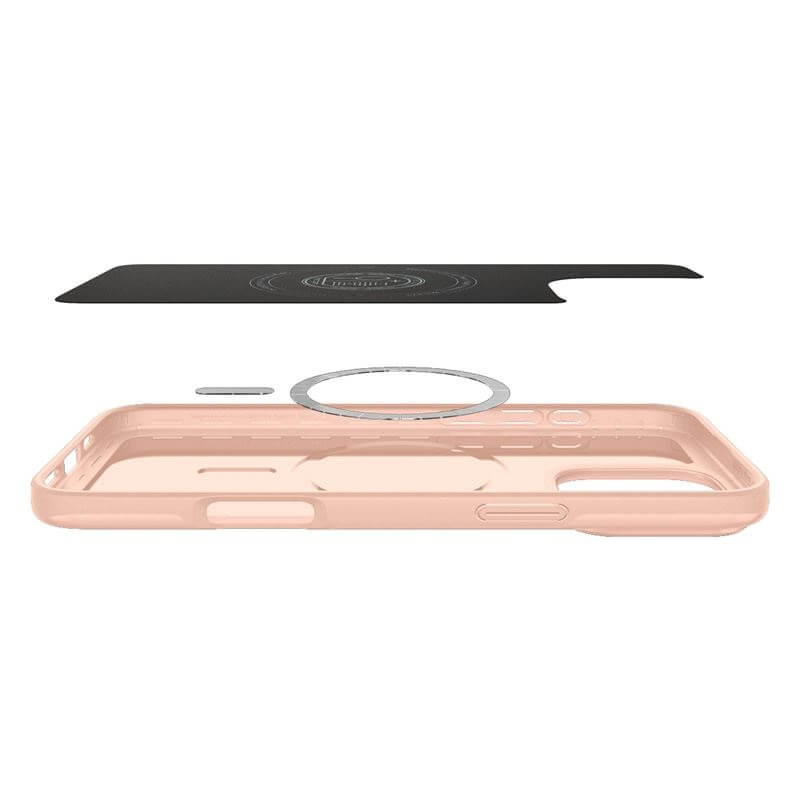 Magsafe Калъф за iPhone 16 Pro Max, Spigen Thin Fit Case, Розов (5)