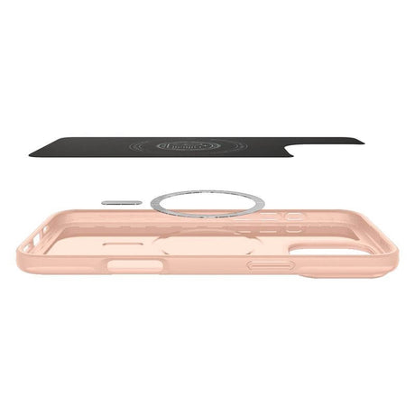 Magsafe Калъф за iPhone 16 Pro Max, Spigen Thin Fit Case, Розов (5)
