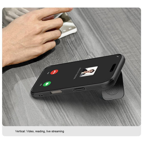Magsafe Калъф за iPhone 16 Pro Max, Nillkin CamShield Prop Case, Черен (9)