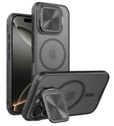 Magsafe Калъф за iPhone 16 Pro, Nillkin CamShield Prop Case, Черен