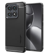 Противоударен Калъф за Xiaomi 14T Pro, Spigen Rugged Armor Case, Черен