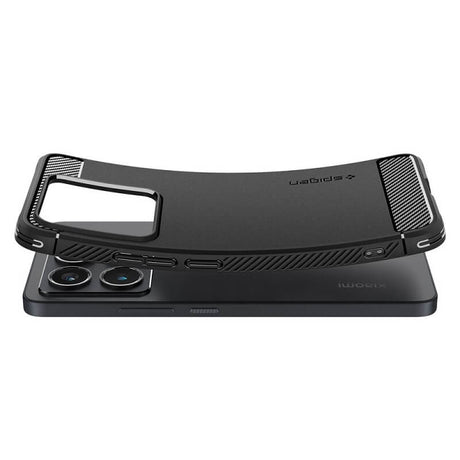 Противоударен Калъф за Xiaomi 14T, Spigen Rugged Armor Case, Черен (4)