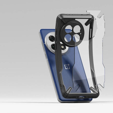 Противоударен Хибриден Калъф за Oneplus 13, Ringke Fusion X Case, Черен (4)