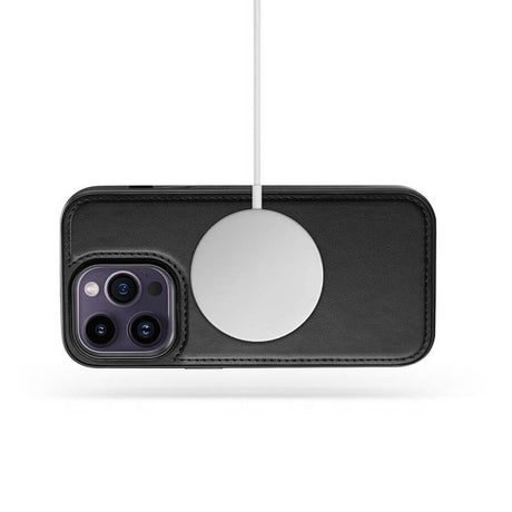 Magsafe Кожен Калъф с Джобове за iPhone 16 Pro Max, Tech-Protect Wallet Book Case, Черен (5)
