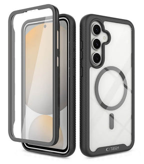 Magsafe Калъф за Samsung S24 FE, Tech-Protect Defense 360 Case, Черен